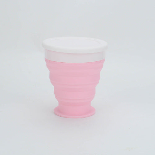 Foldable Silicone Lunch Box & Cup Set – Collapsible for Easy Storage