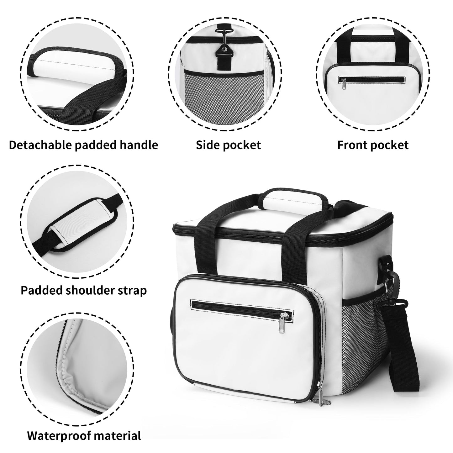 Insulated Lunch Cooler Bag with Shoulder Strap – Leakproof