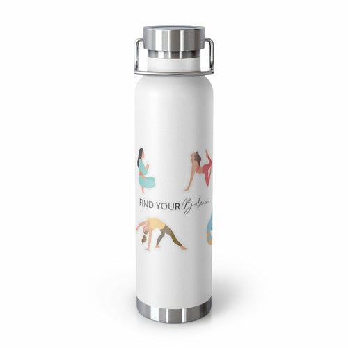 Yoga Poses 22oz Insulated Water Bottle — Find Your Balance