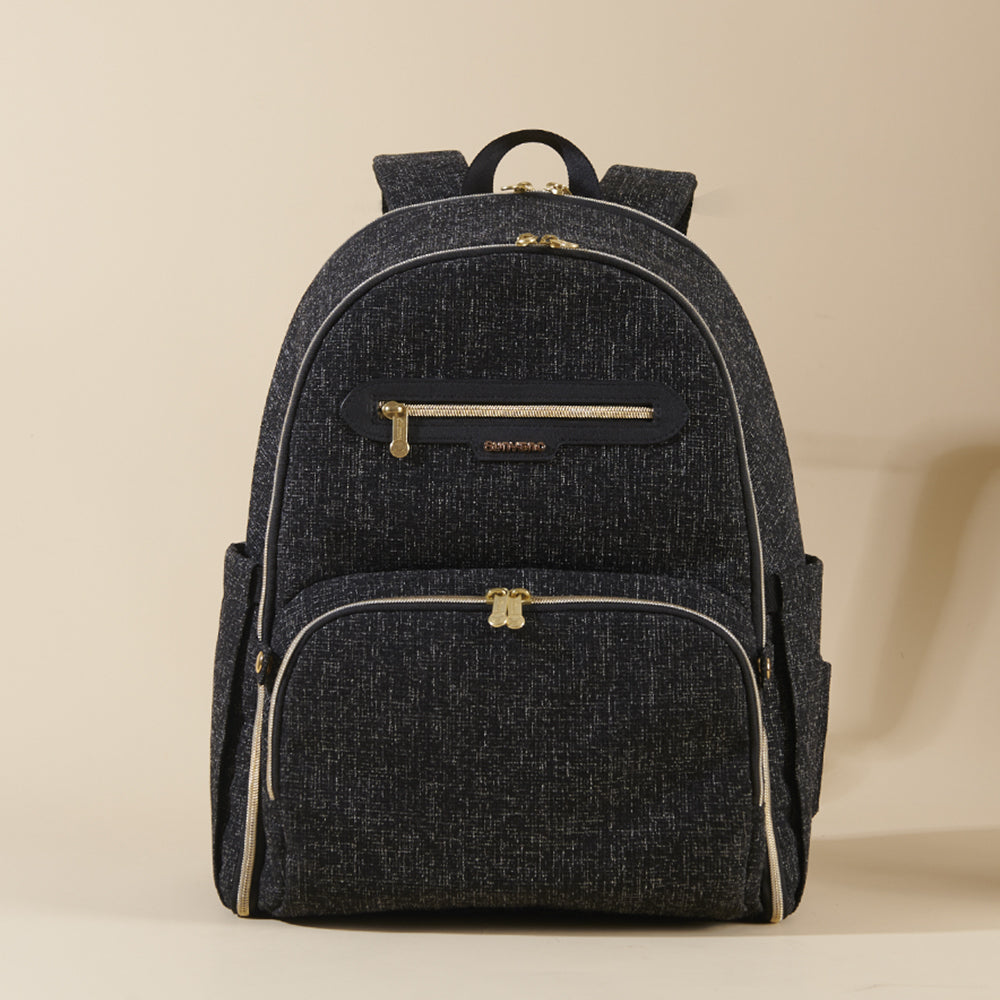 Foldable Diaper Backpack — Black