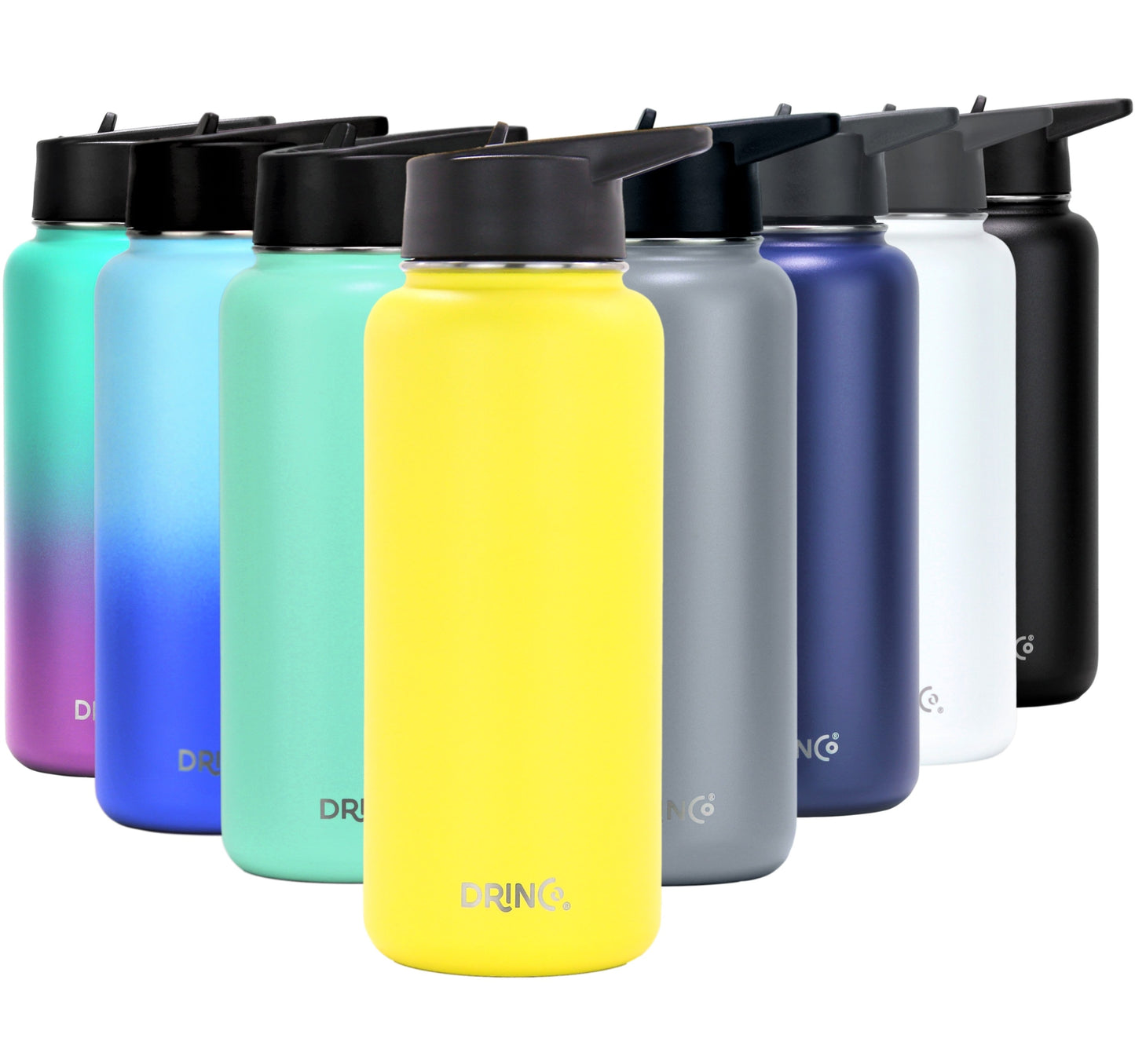 DRINCO 32oz Insulated Water Bottle — Illuminating Yellow
