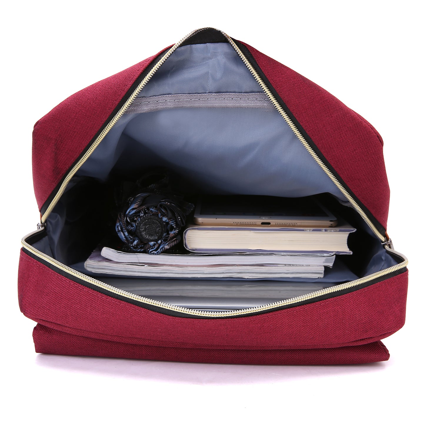 Slim 15" Laptop Backpack for College & Work — Wine Red