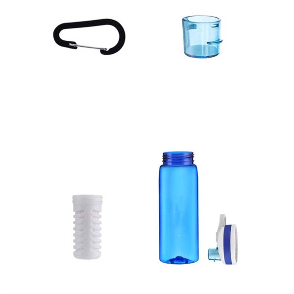 770ml Sports Water Bottle with Straw and Filter
