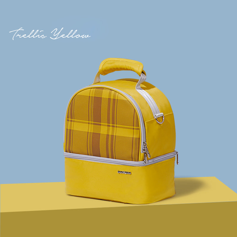 Double-Deck Insulated Lunch Bag – Hot & Cold Compartments