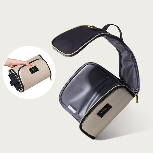 Insulated Lunch Bag with Shoulder Strap – Gold or Silver