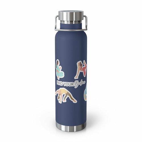 Yoga Poses 22oz Insulated Water Bottle — Find Your Balance