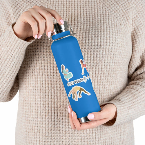 Yoga Poses 22oz Insulated Water Bottle — Find Your Balance