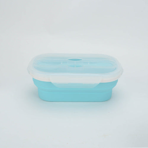 Foldable Silicone Lunch Box & Cup Set – Collapsible for Easy Storage