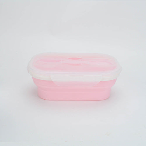 Foldable Silicone Lunch Box & Cup Set – Collapsible for Easy Storage