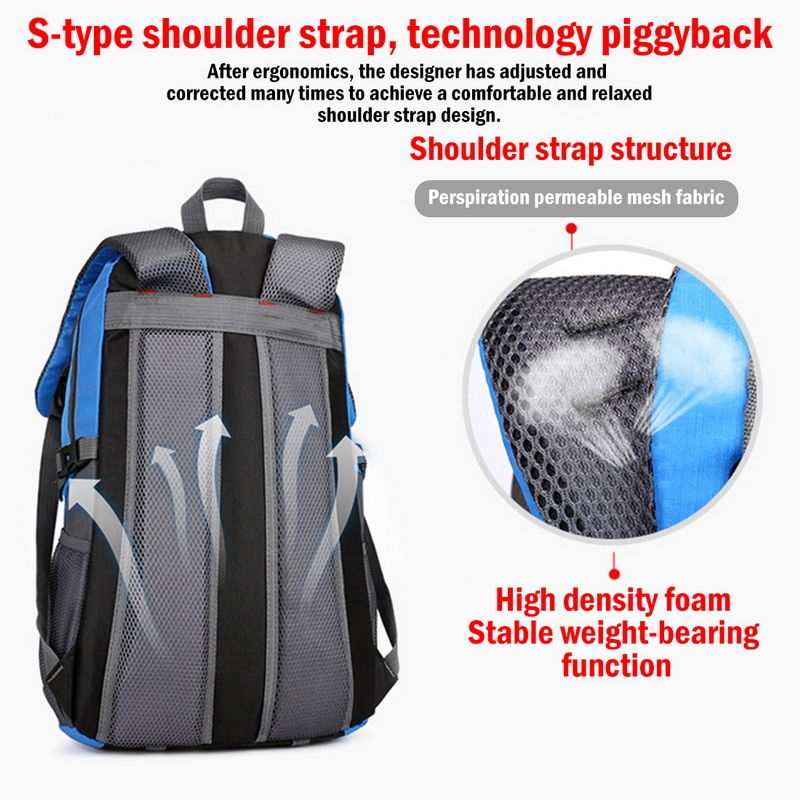 40L Travel & Hiking Backpack with Laptop Compartment — Green
