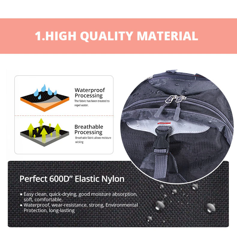 40L Travel & Hiking Backpack with Laptop Compartment — Green