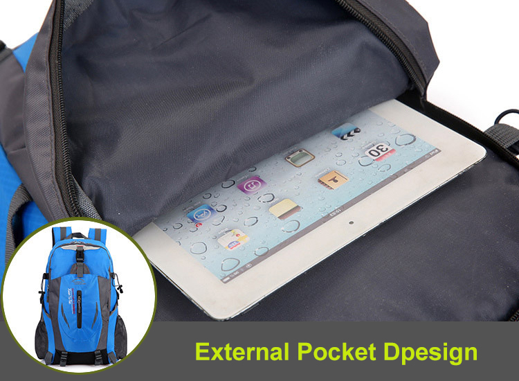 40L Travel & Hiking Backpack with Laptop Compartment — Green