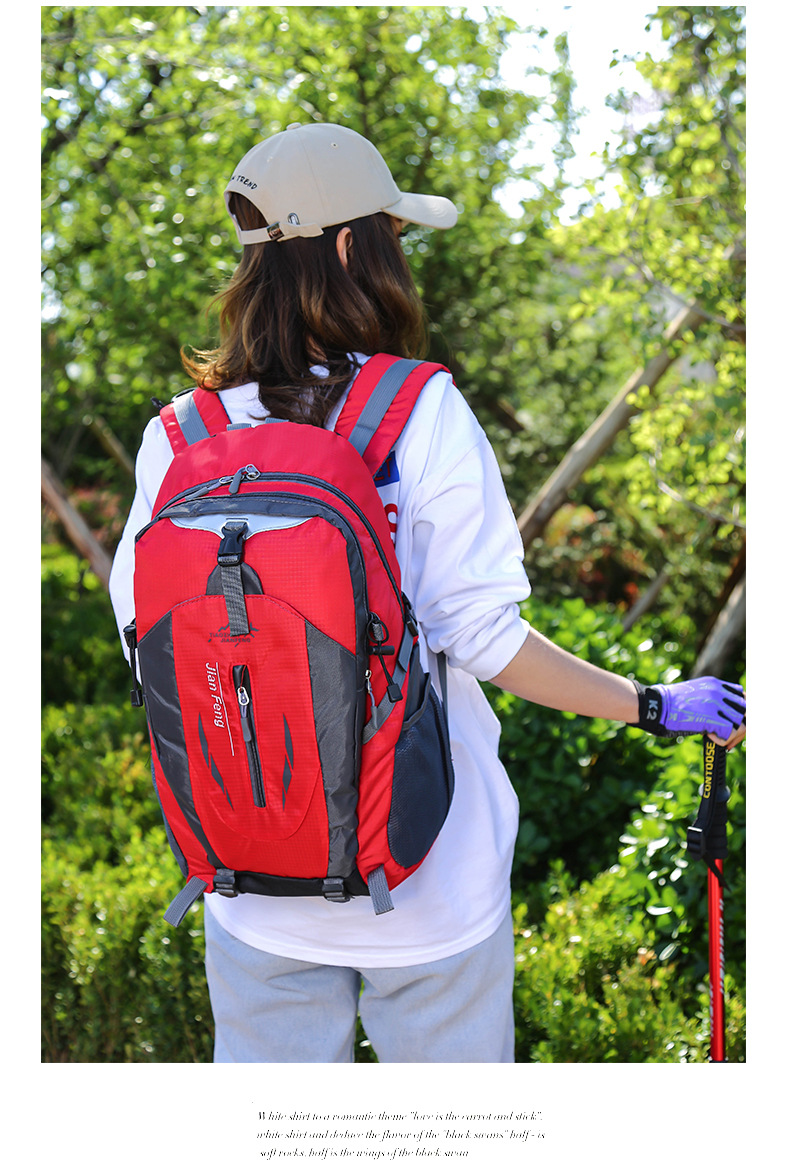 40L Travel & Hiking Backpack with Laptop Compartment — Green