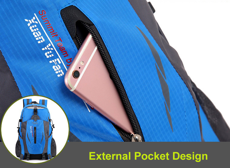 40L Travel & Hiking Backpack with Laptop Compartment — Green
