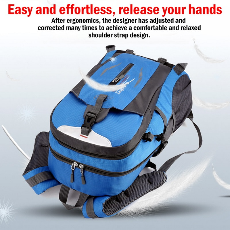 40L Travel & Hiking Backpack with Laptop Compartment — Green