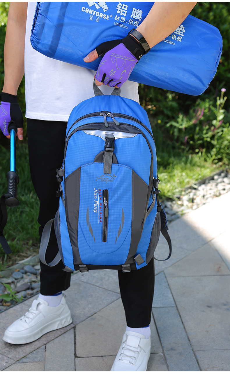40L Travel & Hiking Backpack with Laptop Compartment — Green