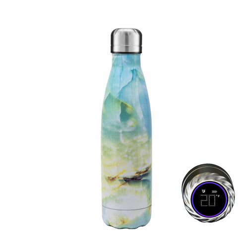 Aquaala UV Self-Cleaning Water Bottle with Temp Display Cap