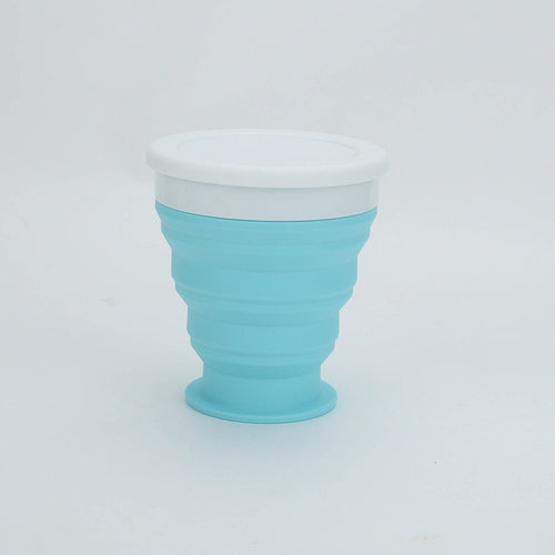 Foldable Silicone Lunch Box & Cup Set – Collapsible for Easy Storage