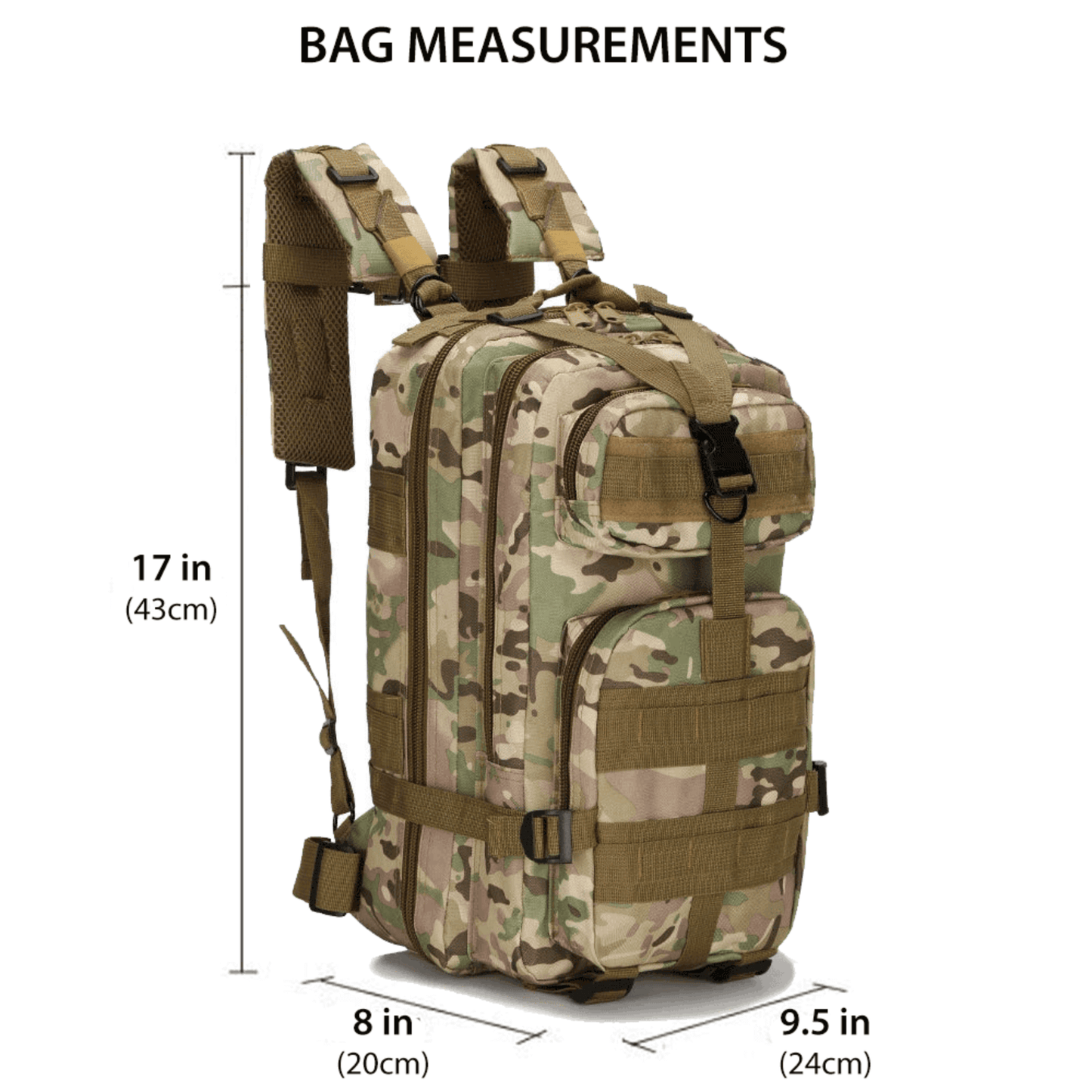 30L Tactical Backpack – Durable Daypack for Camping, Hiking & Everyday Carry