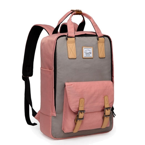 Women's School & Travel Backpack with Laptop Sleeve — Black