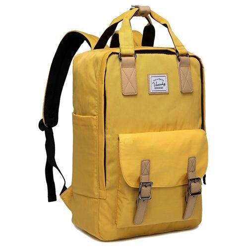 Women's School & Travel Backpack with Laptop Sleeve — Black