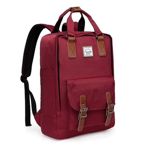 Women's School & Travel Backpack with Laptop Sleeve — Black