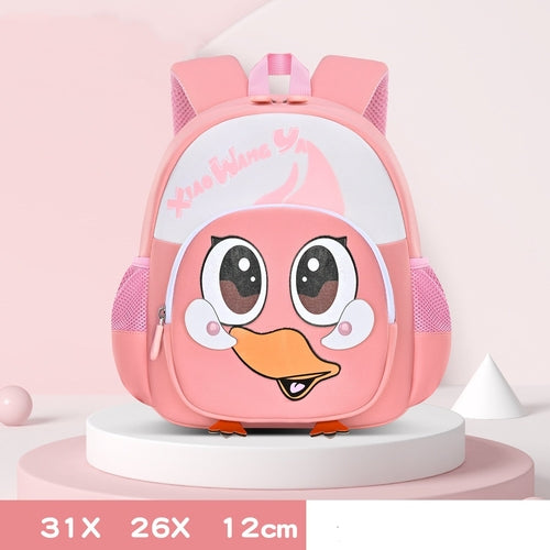 Trendy Duck-Shaped Kids School Backpack — Lightweight