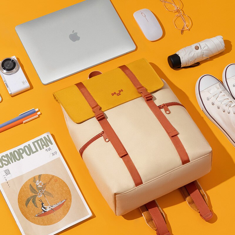 Laptop Backpack for Middle School & College Students — Burgundy