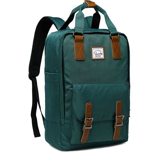 Women's School & Travel Backpack with Laptop Sleeve — Black