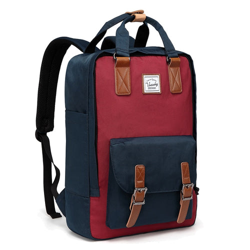 Women's School & Travel Backpack with Laptop Sleeve — Black