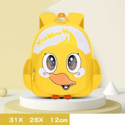 Trendy Duck-Shaped Kids School Backpack — Lightweight