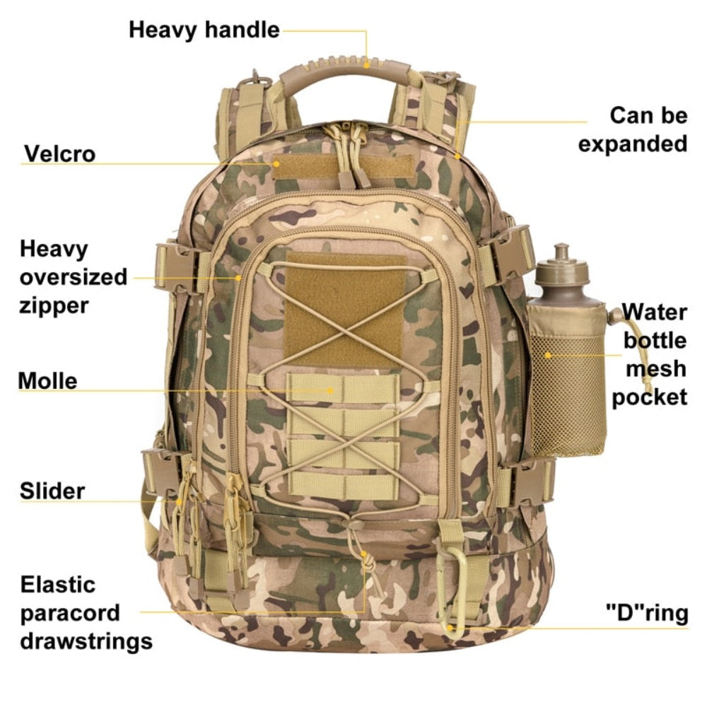 Large Capacity Waterproof Camping & Outdoor Backpack