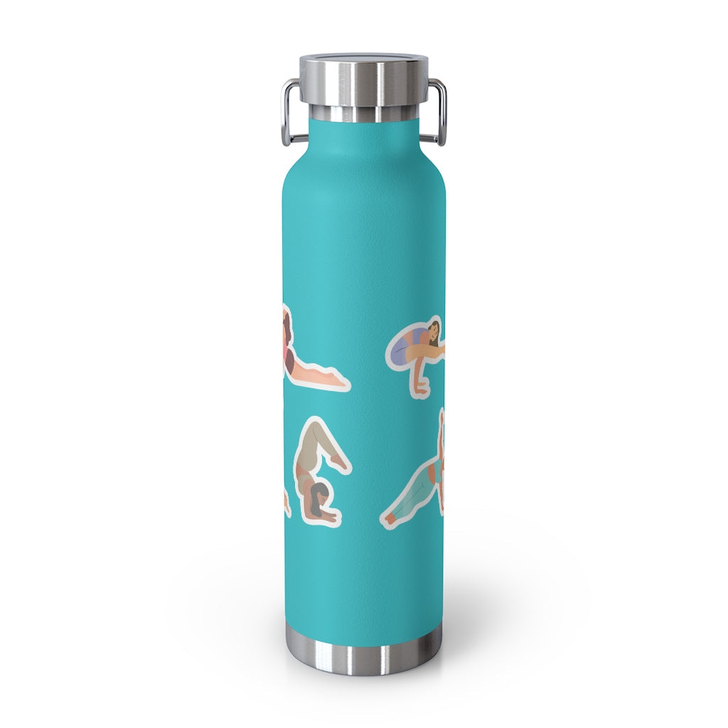 Yoga Poses 22oz Insulated Water Bottle — Find Your Balance
