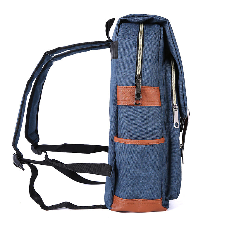 Slim 15" Laptop Backpack for College & Work — Dark Blue