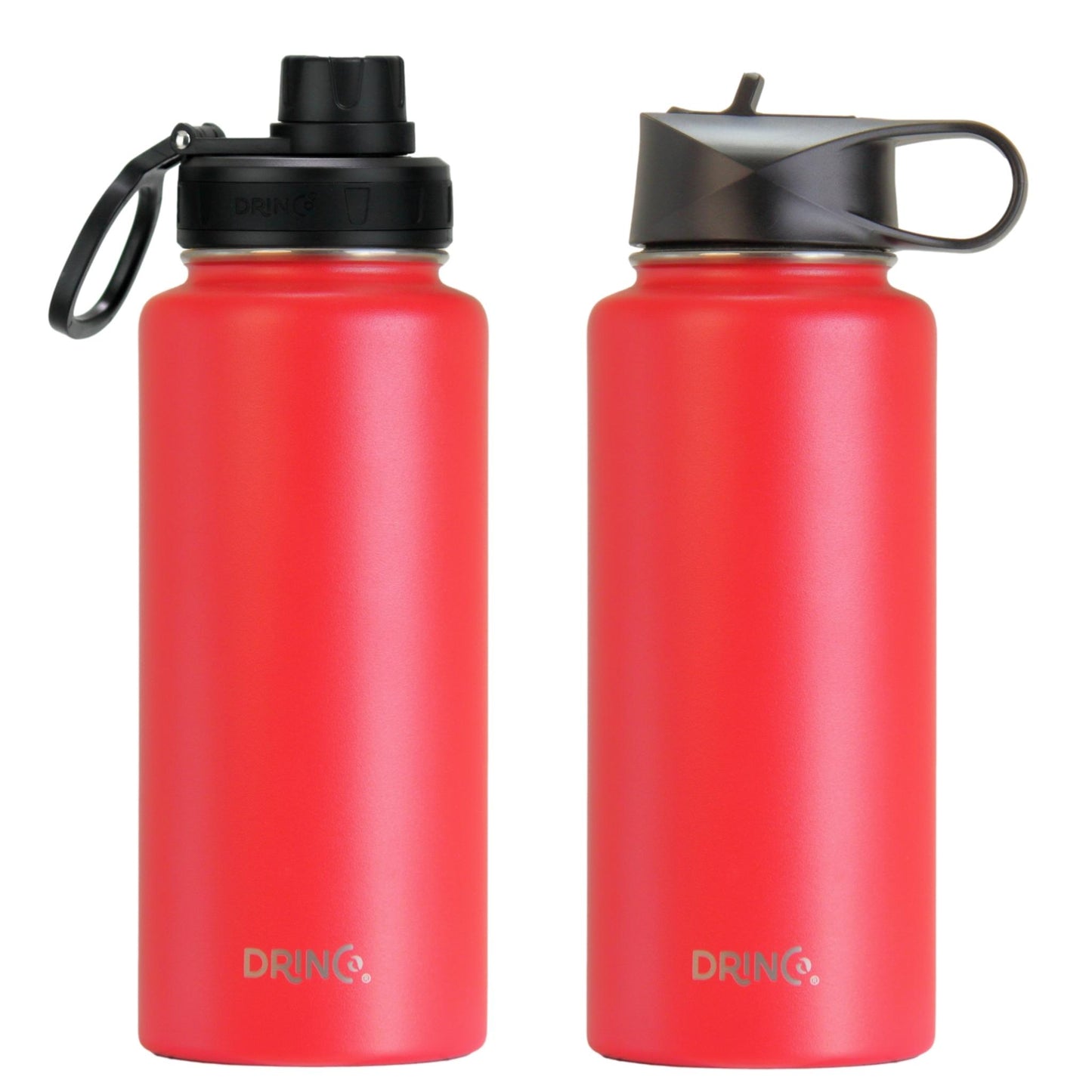 DRINCO 32oz Insulated Water Bottle — Barn Red