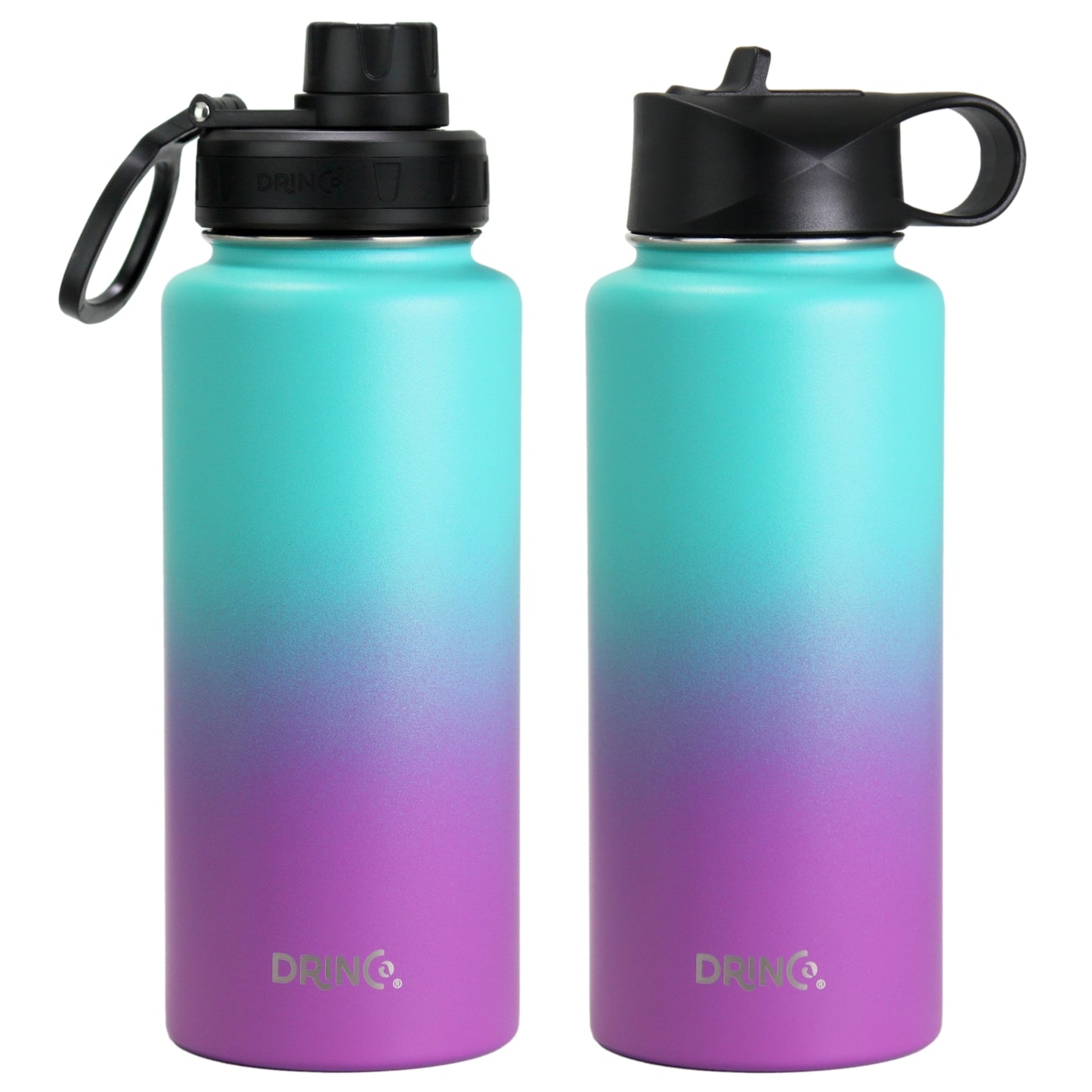 DRINCO 32oz Insulated Water Bottle — Ombre Fuchsia Teal