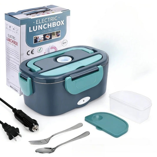 All-In-One Heated Lunch Box Set – Plug In, Eat Warm, Anywhere