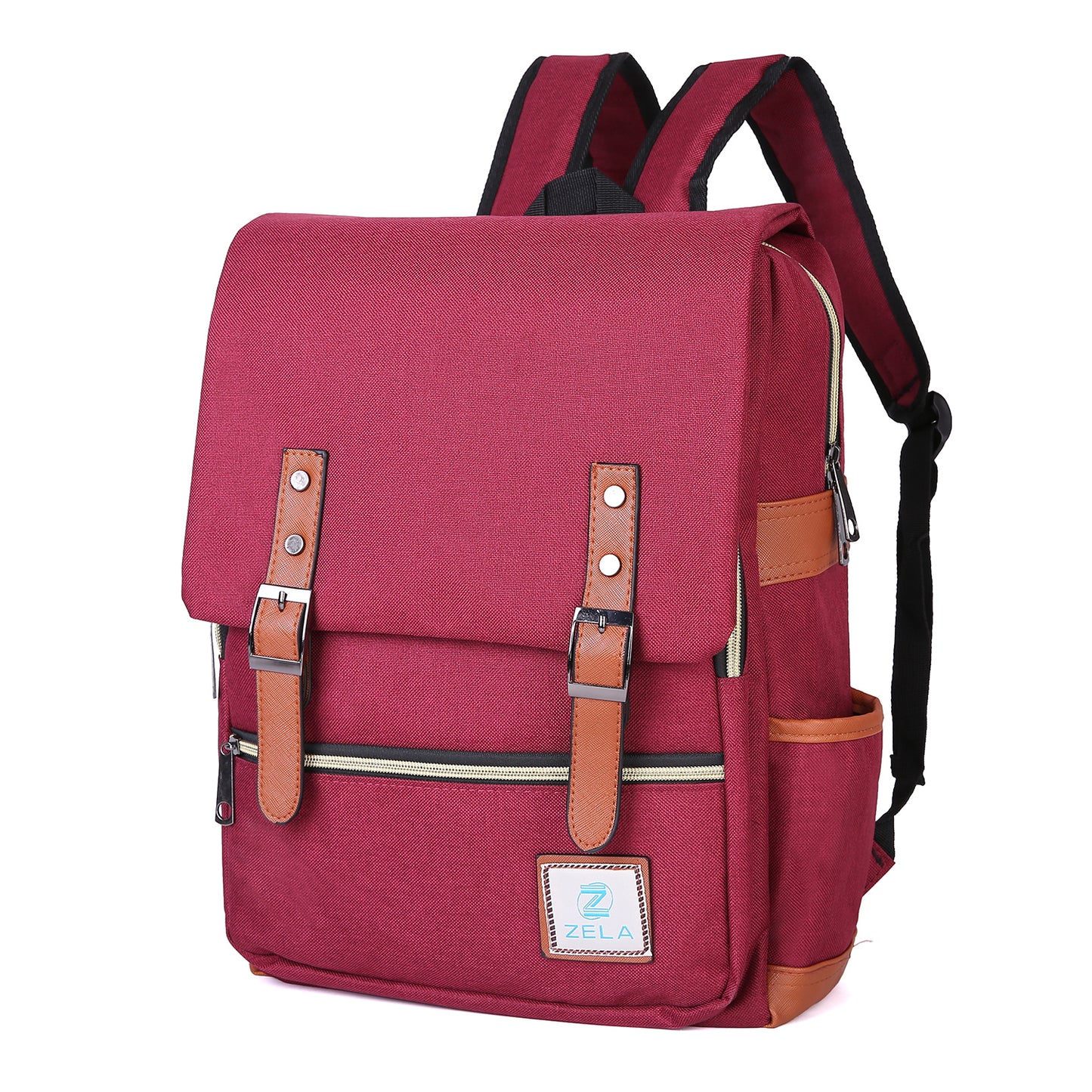 Slim 15" Laptop Backpack for College & Work — Wine Red