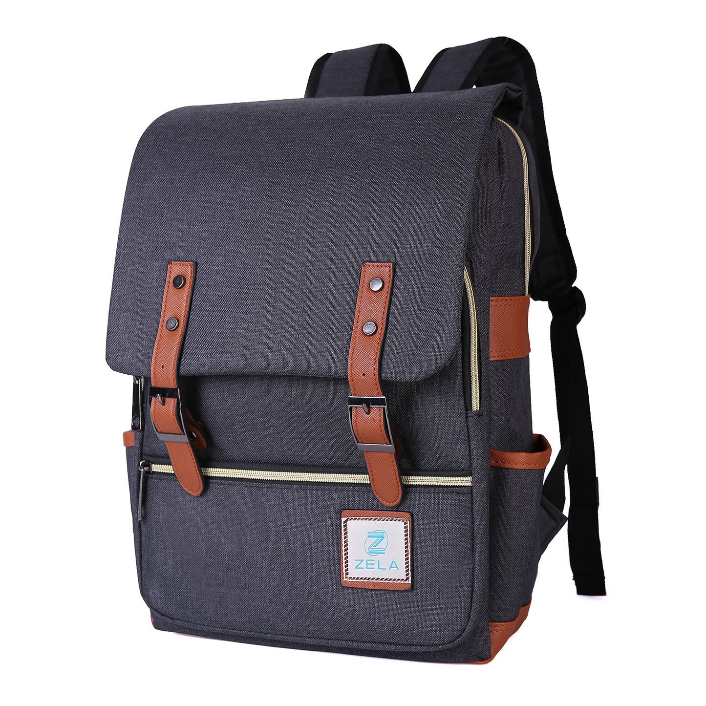 Slim 15" Laptop Backpack for College & Work — Black