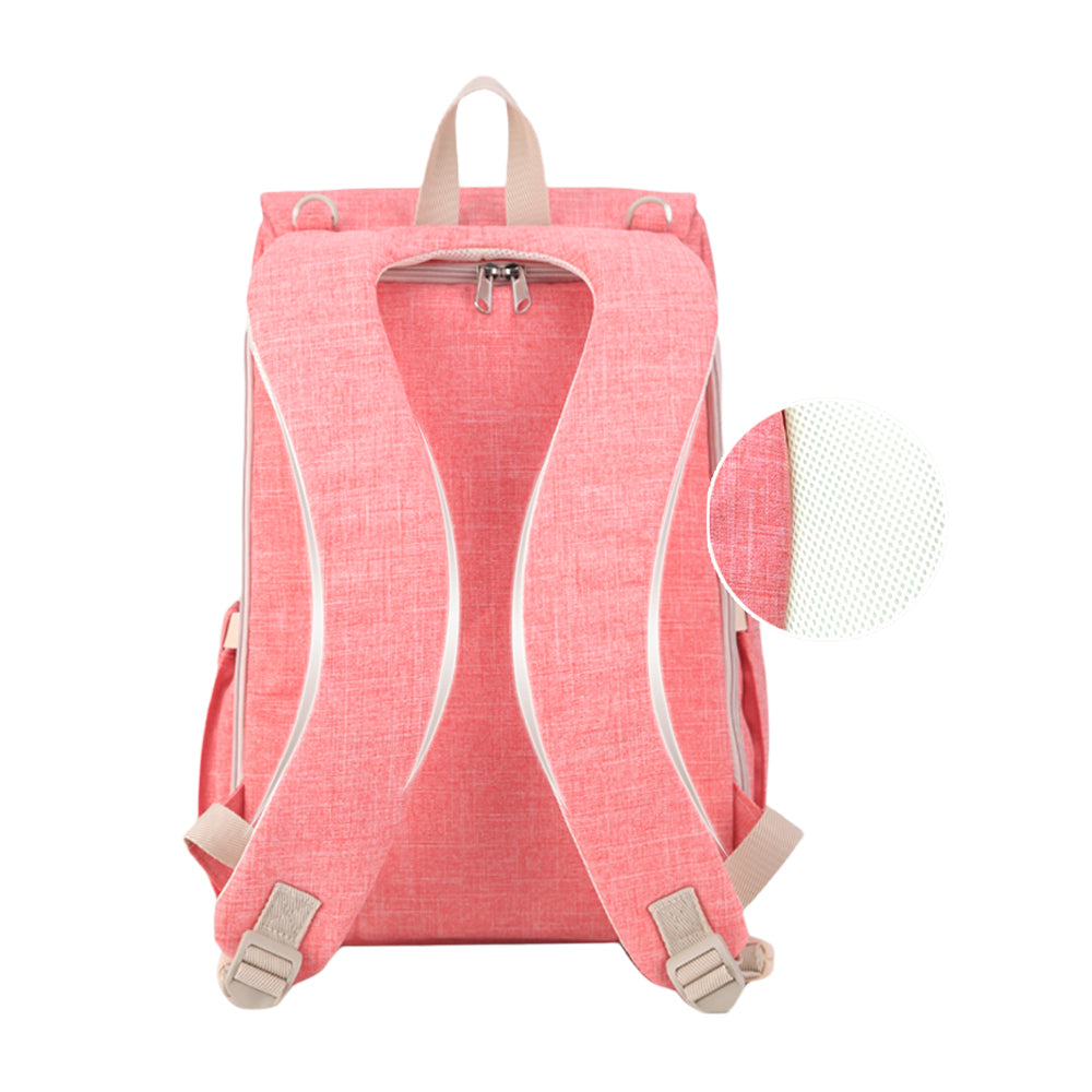Canvas Diaper Bag Backpack — Gray