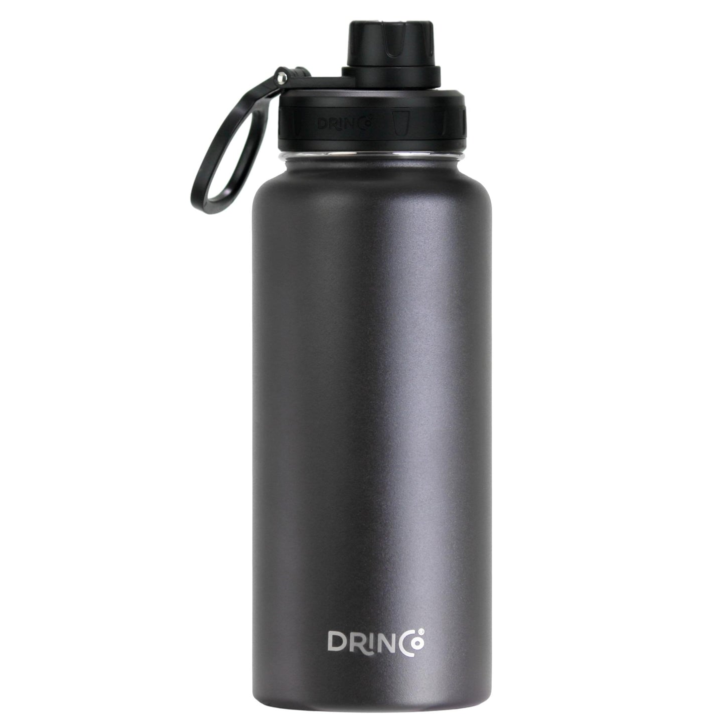 DRINCO 32oz Insulated Water Bottle — Black