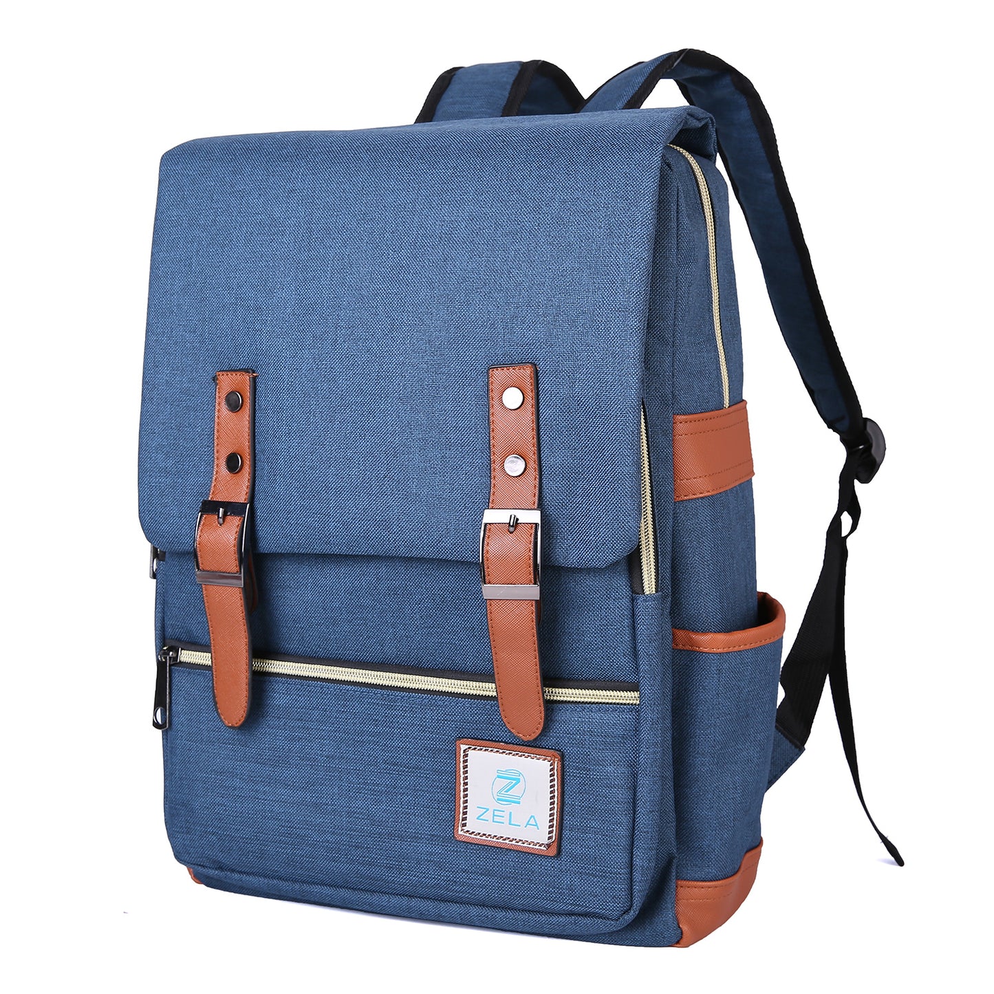 Slim 15" Laptop Backpack for College & Work — Dark Blue