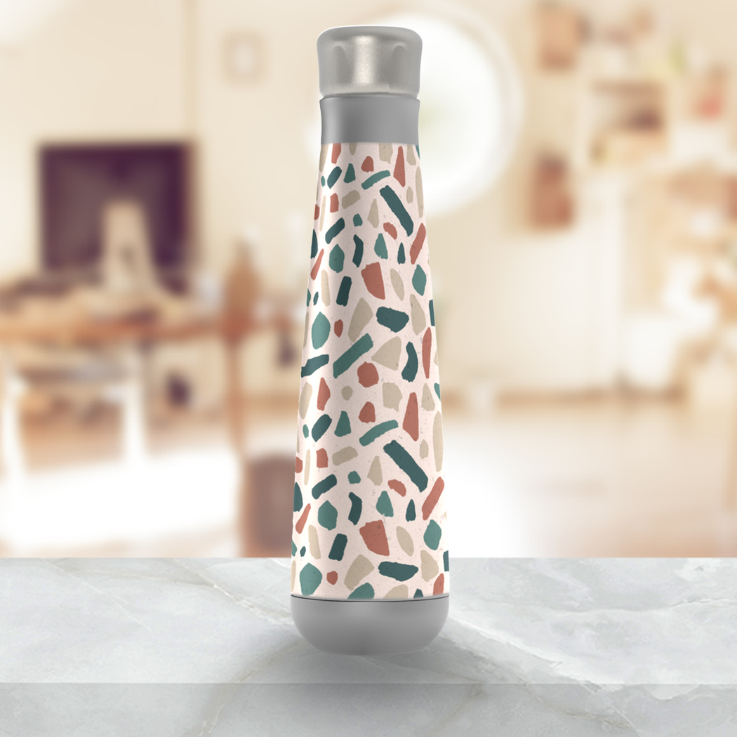 Warm Terrazzo Insulated Water Bottle