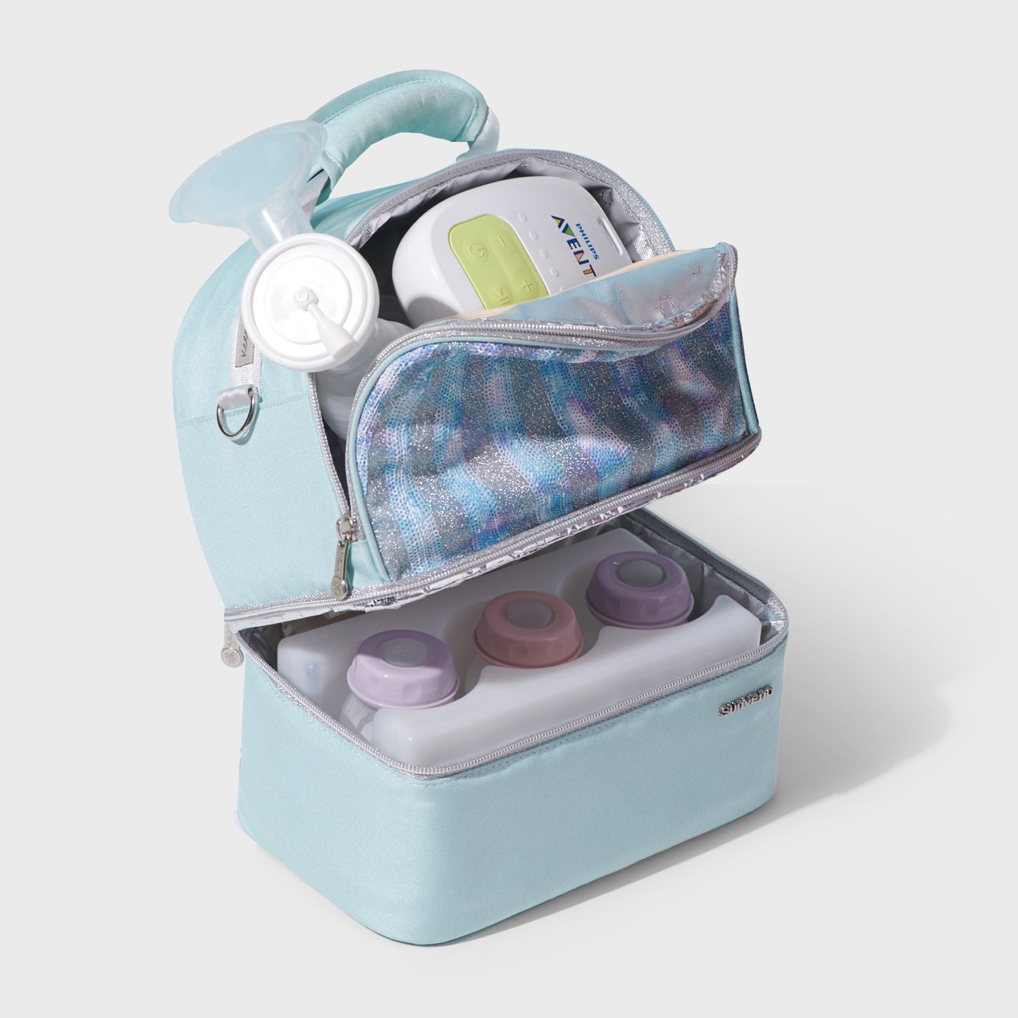Double-Deck Insulated Lunch Bag – Hot & Cold Compartments