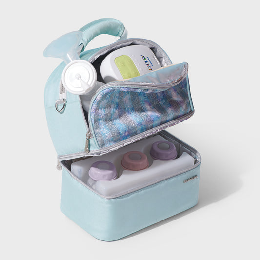 Double-Deck Insulated Lunch Bag – Hot & Cold Compartments