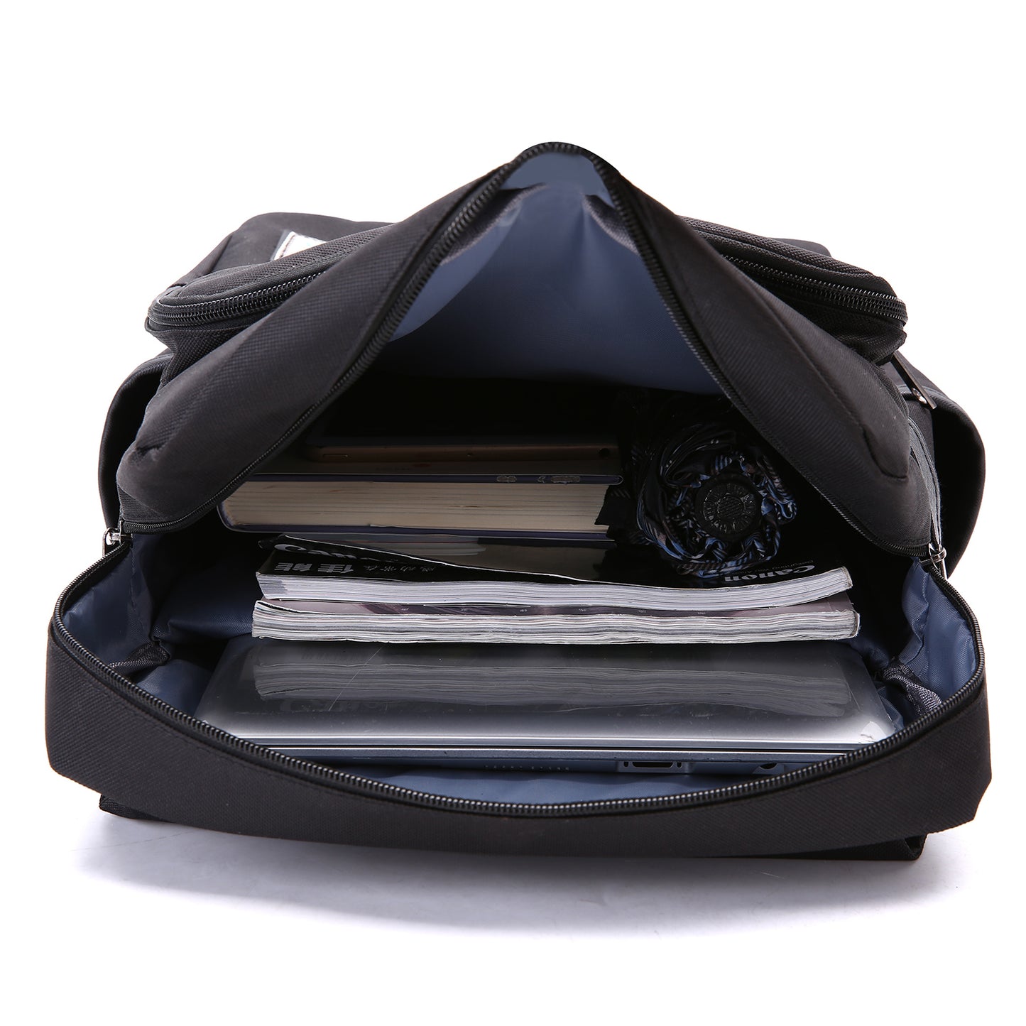 Slim 15" Laptop Backpack for College & Work — All-Black