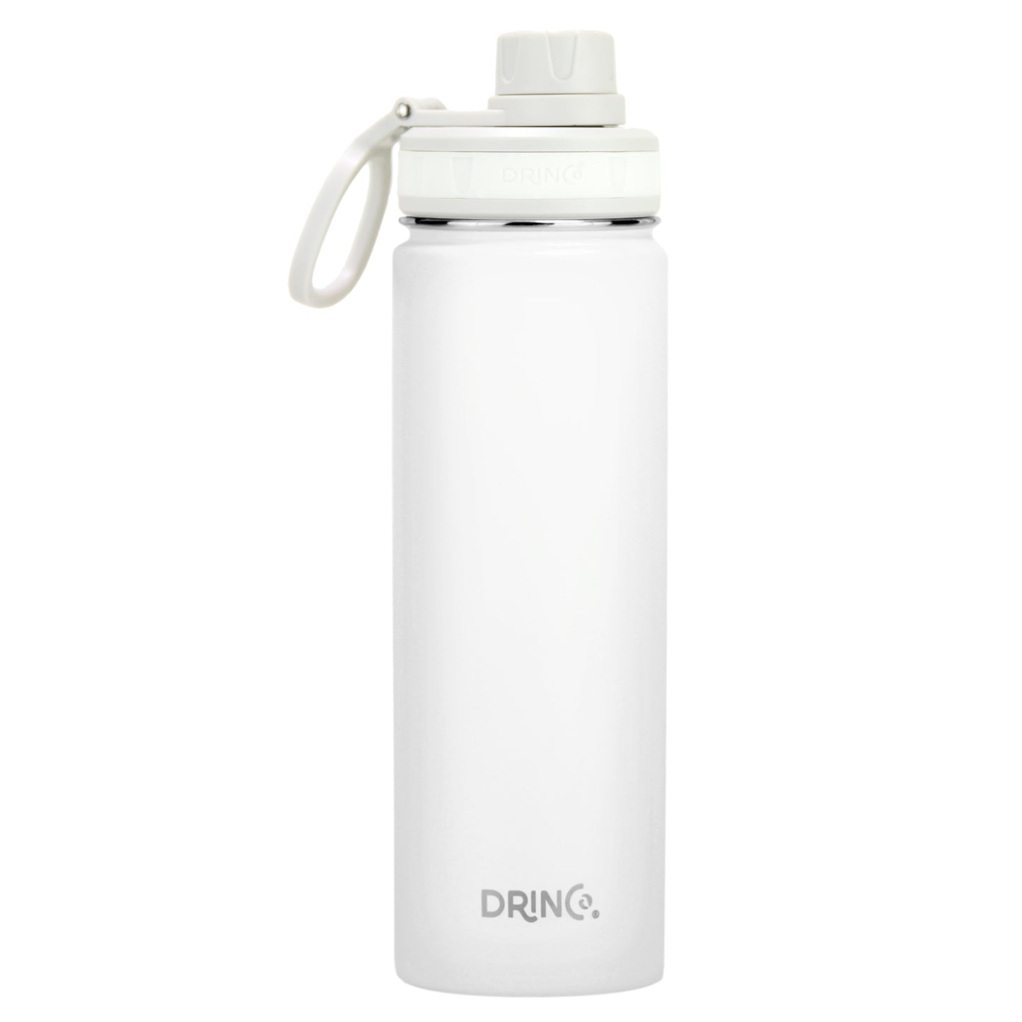 DRINCO 22oz Insulated Water Bottle — Artic White