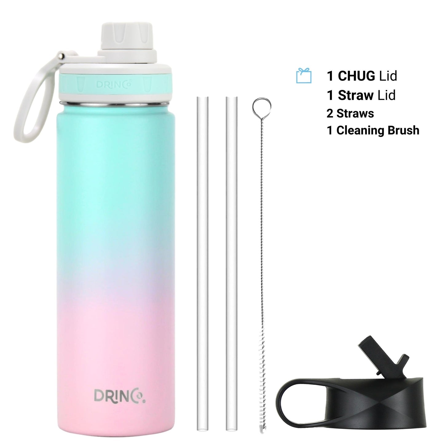 DRINCO 22oz Insulated Water Bottle — Macaron