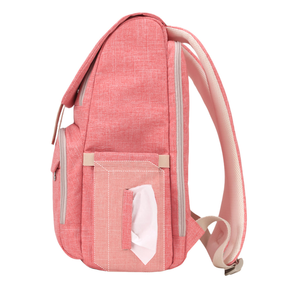 Canvas Diaper Bag Backpack — Gray