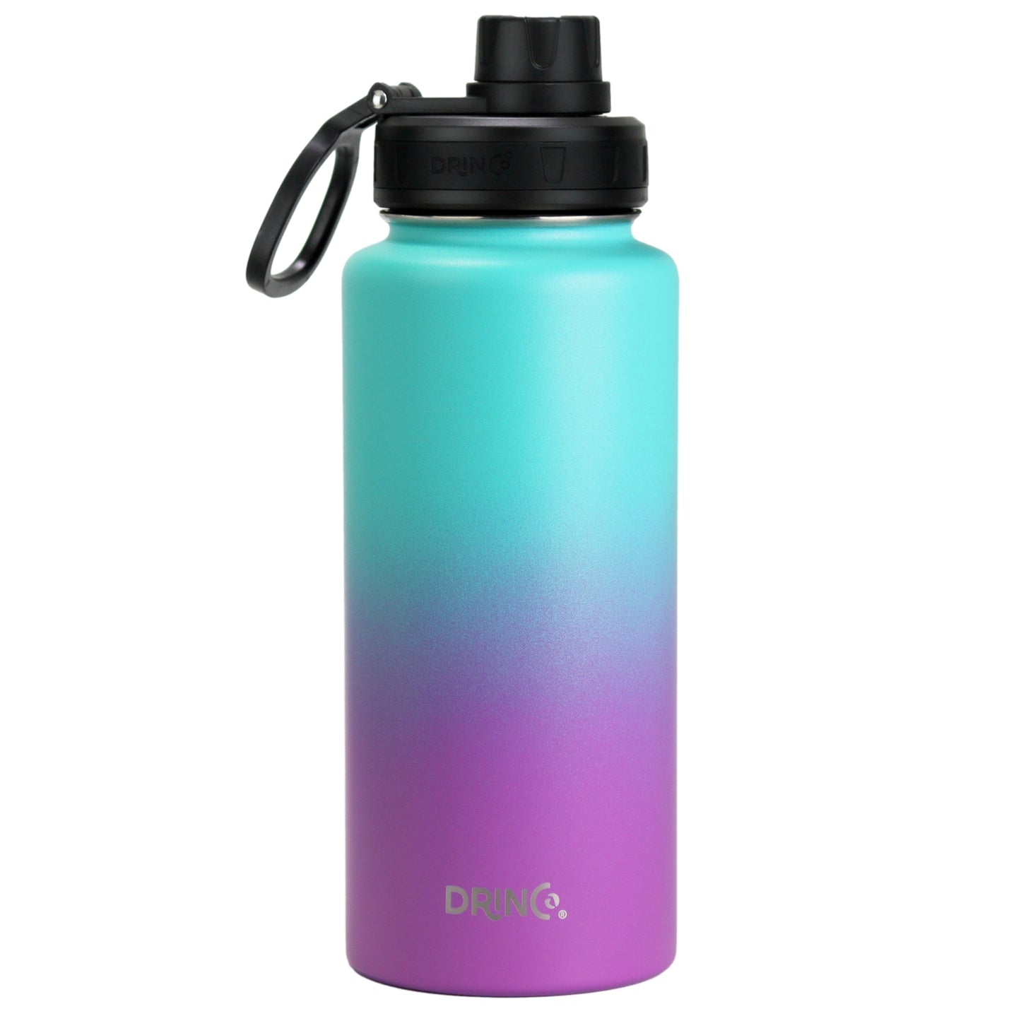DRINCO 32oz Insulated Water Bottle — Ombre Fuchsia Teal